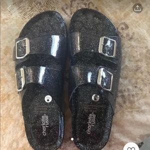 BRAND NEW jelly glitter slides
